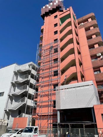 大阪市平野区 看板撤去工事